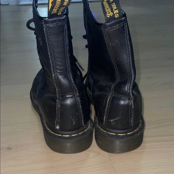 Dr. Martens Black Floral Combat Boots - Picture 9 of 11